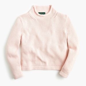 J.Crew Always rollneck cropped sweater pink - size S